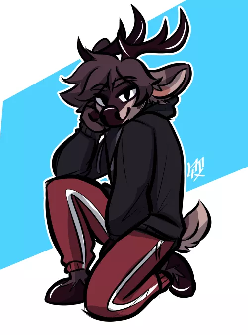 smug deer // artfight thingy by me .3.
