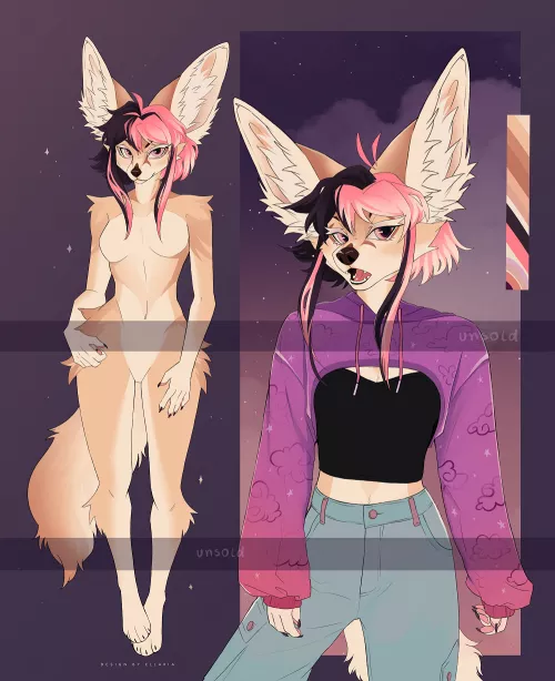 ✶ this fennec fox is looking for a home! ✶ (art by me) Link in comments