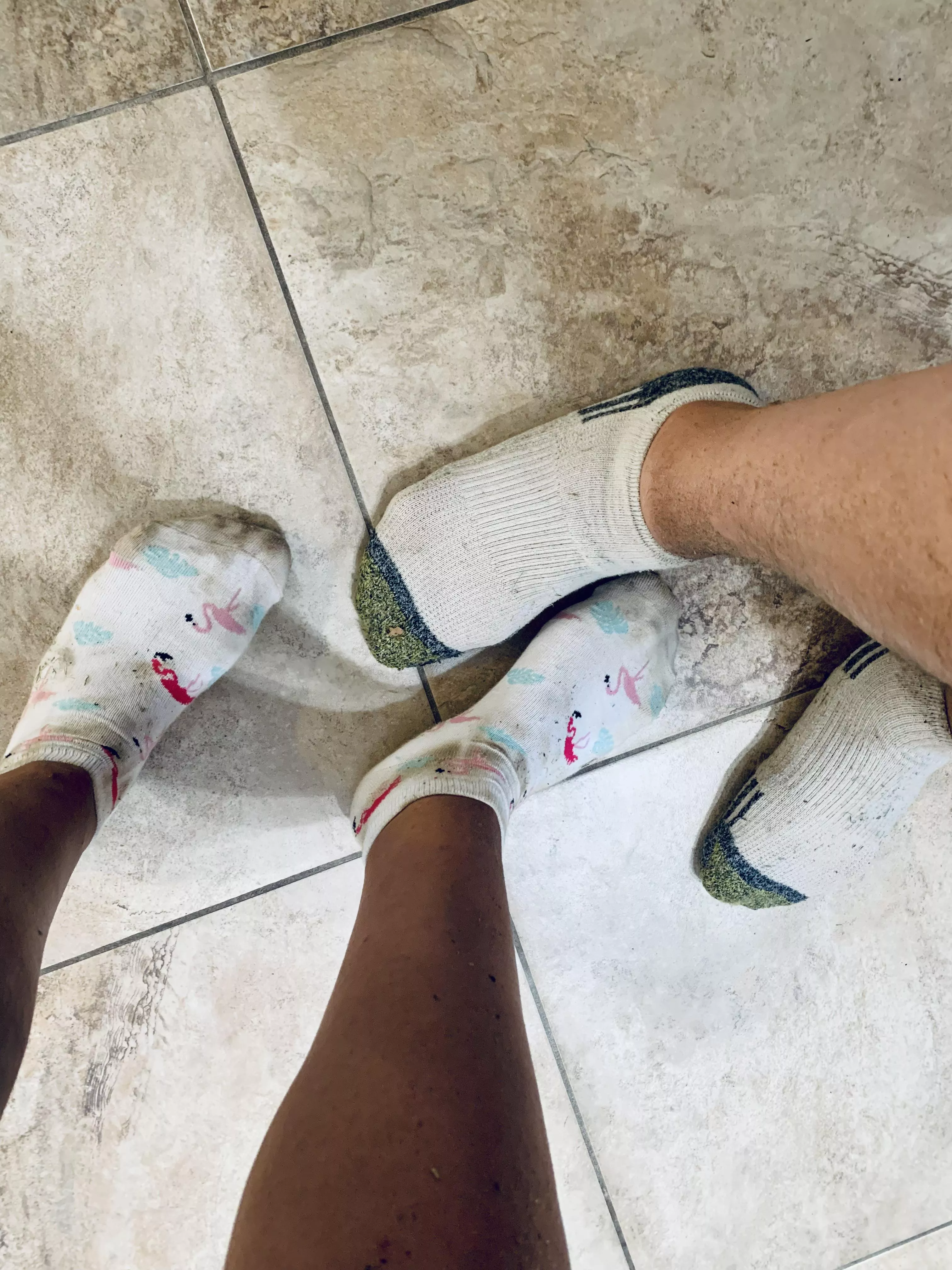 *Toes with Bro’s* cum get between these pair of dirty landscaping socks!! [selling] [US] PACKAGE DEAL