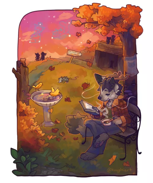 Autumn Night in the Woods [by me @kayphiart]