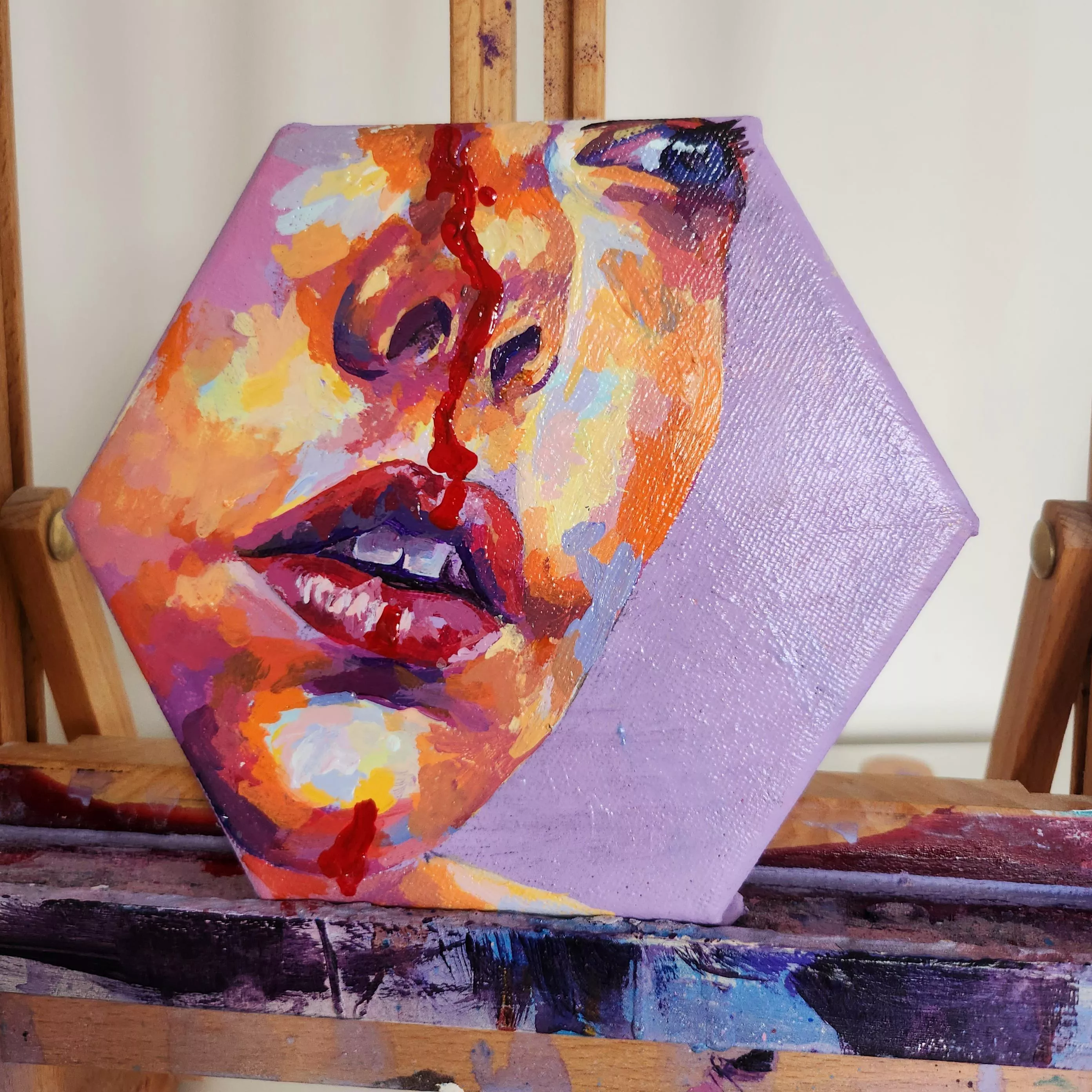 Blood in my eyes - by me