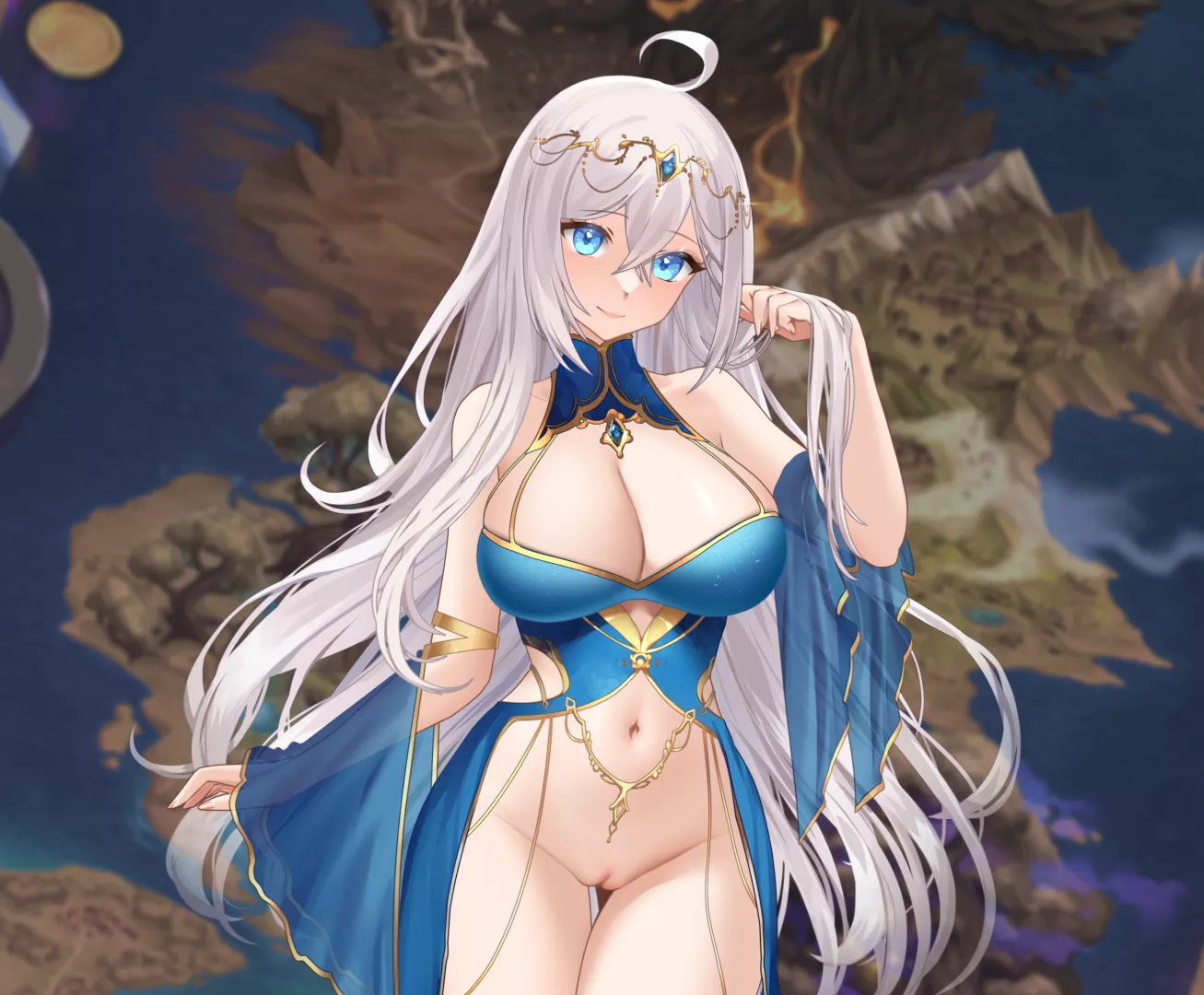 Goddess Aura will fulfill any desire [AURA: Hentai Cards]