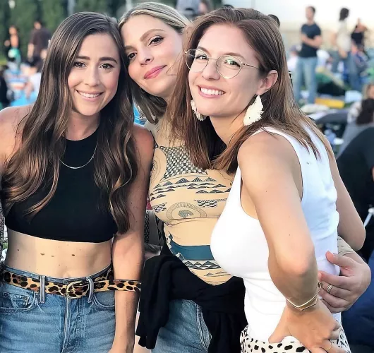 Her friends must be jealous of her tits.