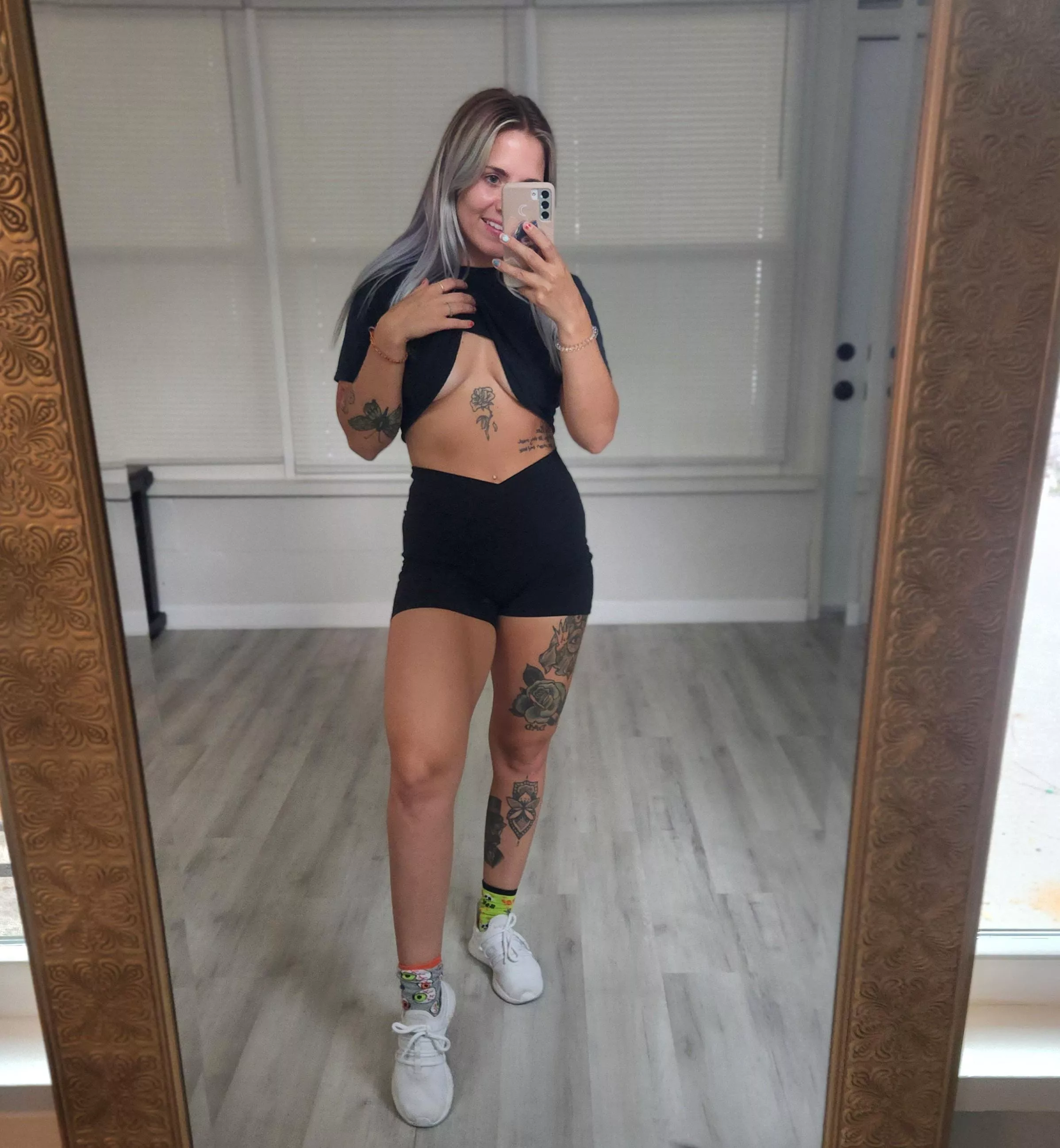 Not wearing a bra to the gym ;)