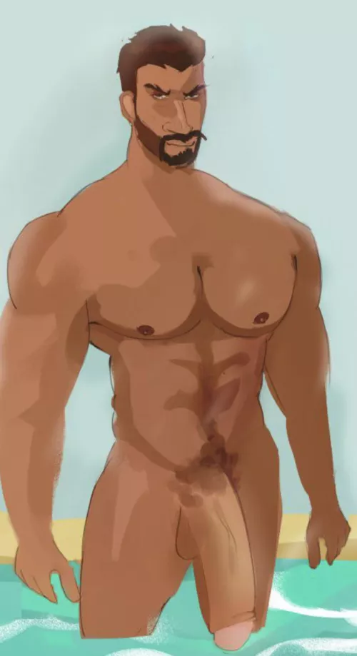 Reyes goes for a swim, wanna join? (By me)