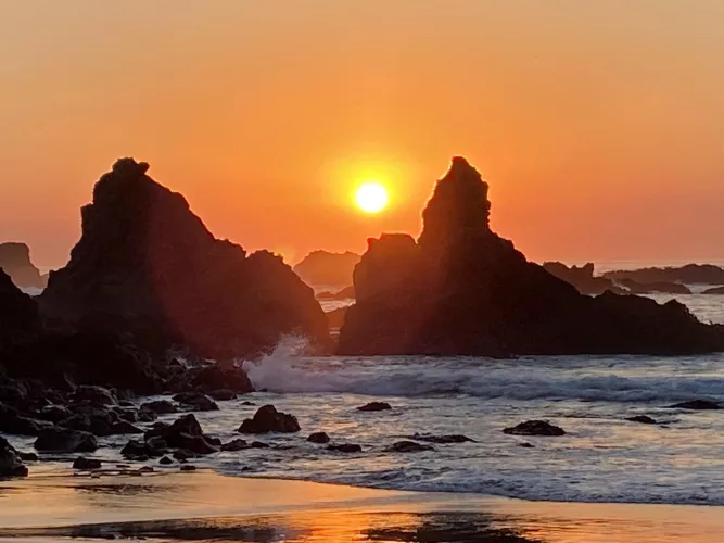 Sunset at Fort Bragg, California