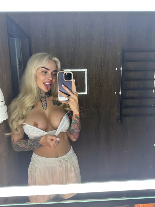 You touch it and make sure it's big enough for you