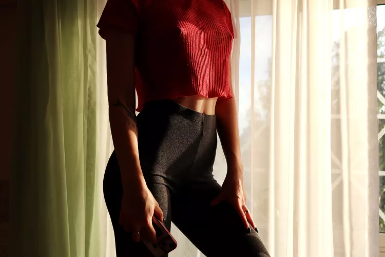 Always wearing tight yoga pants when i run errands