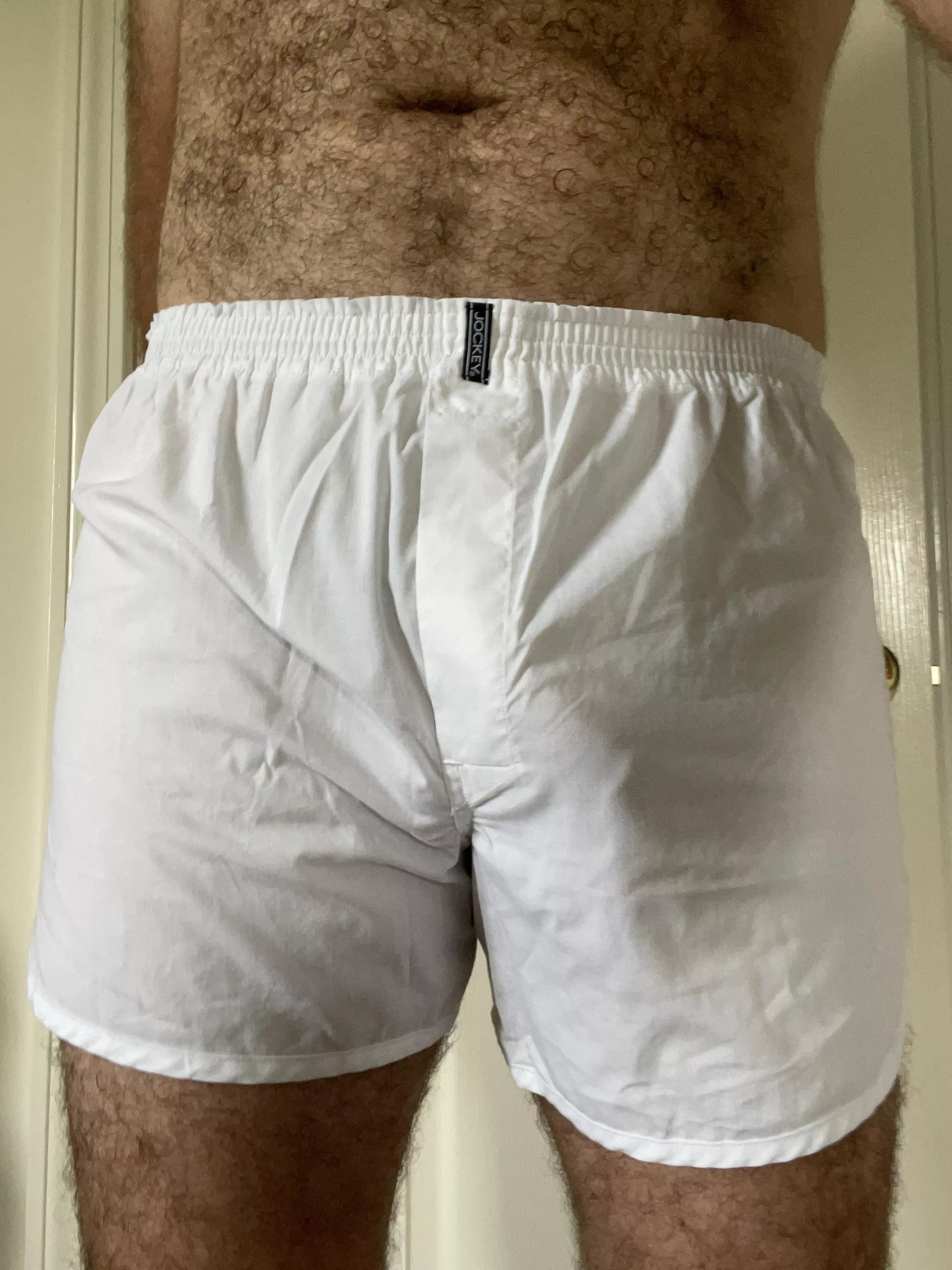Any love for some regular white Jockey boxer shorts?