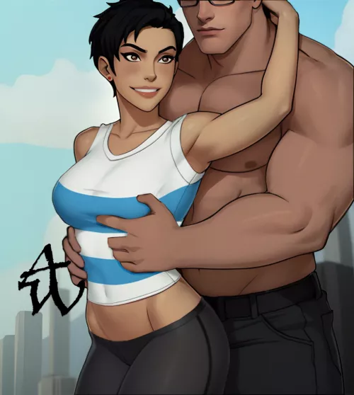 [Artwork] by (Abel_Waters) Lois' interview with the man of steel went better than she hoped.