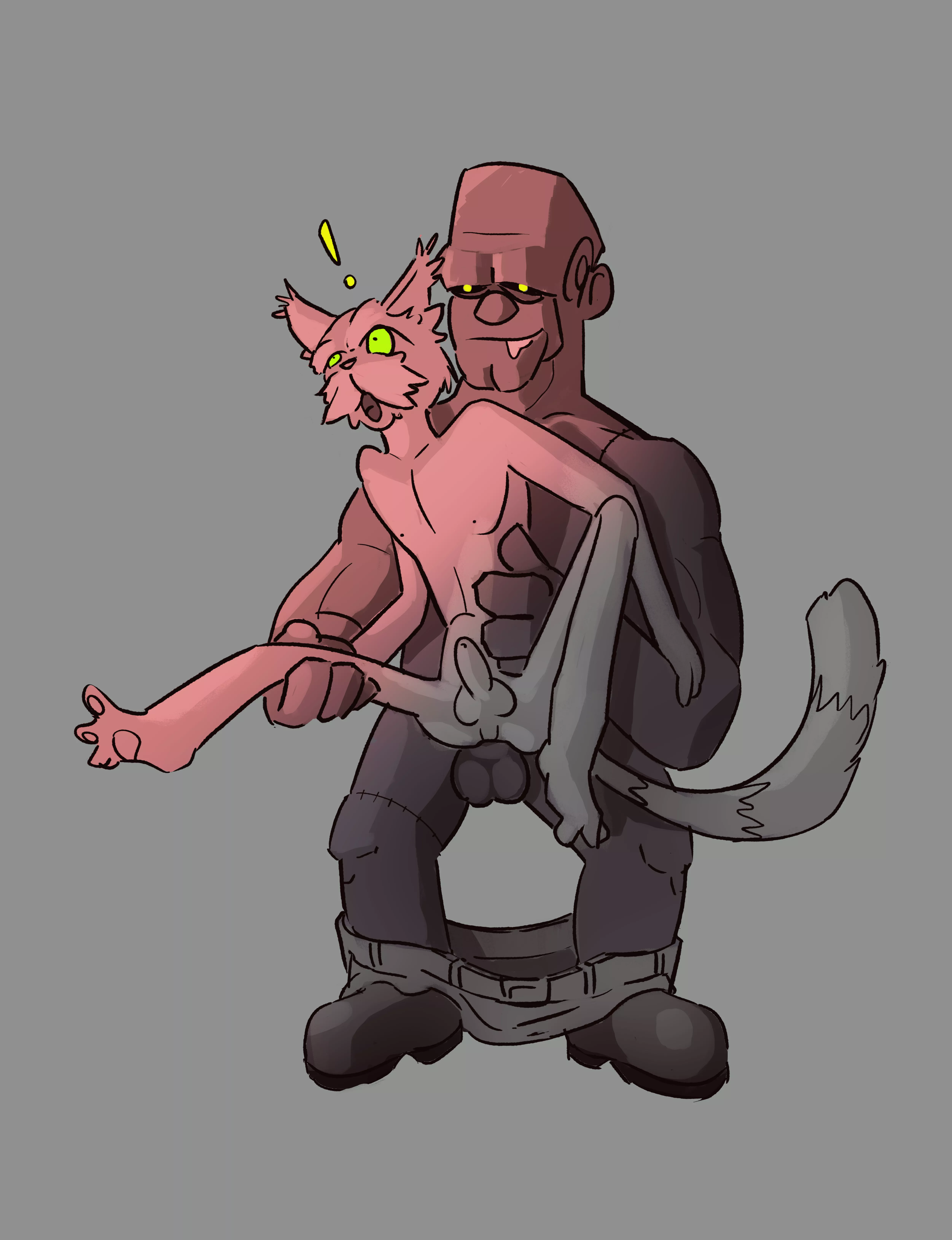 Dr Von and His Monster (DragonCatRah)