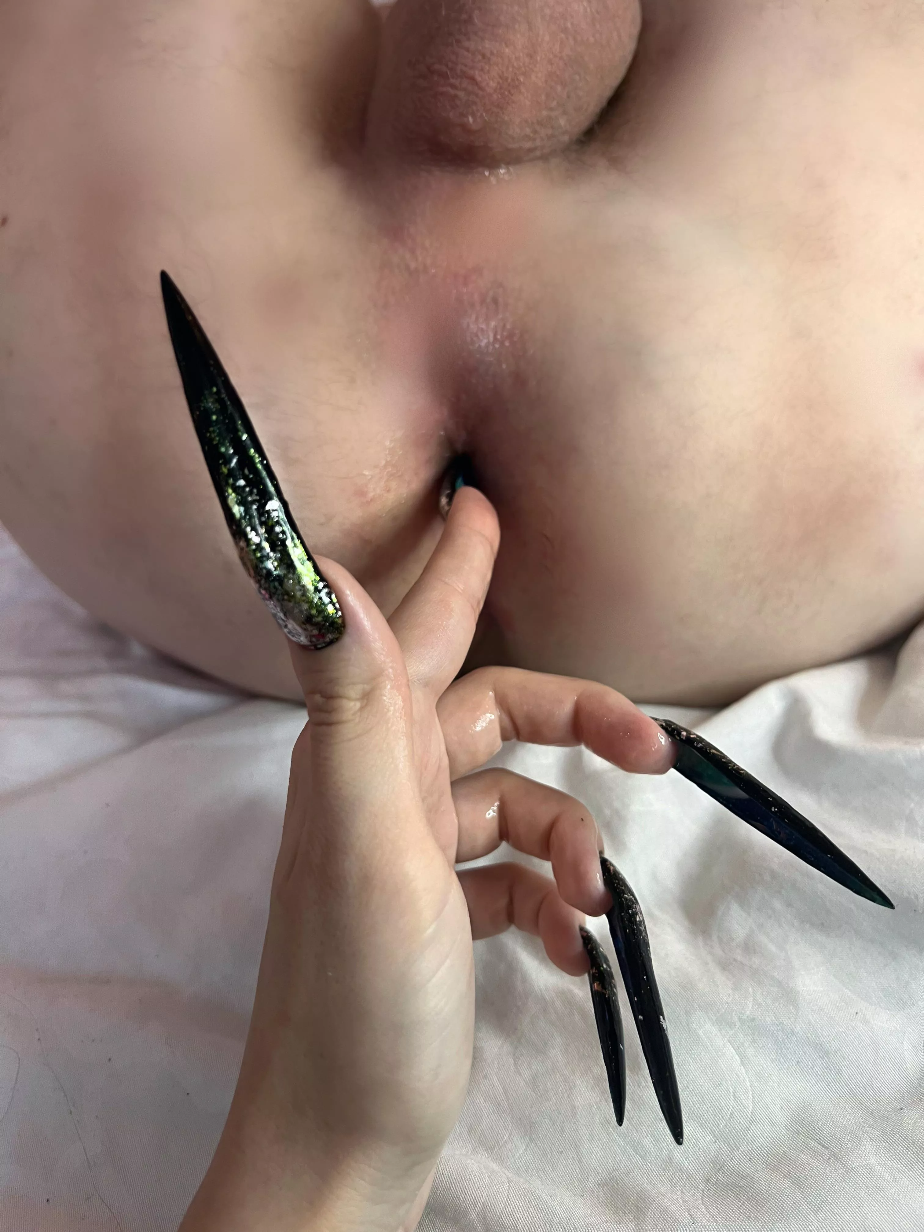 feel my long black claws inside your ass