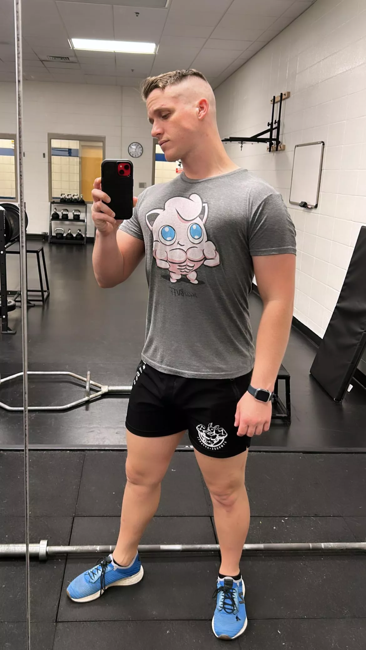 Fresh cut gym selfie