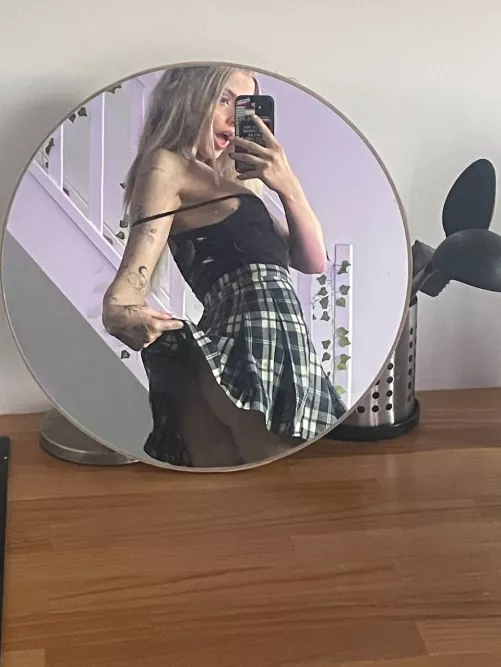 Guess what's under skirt