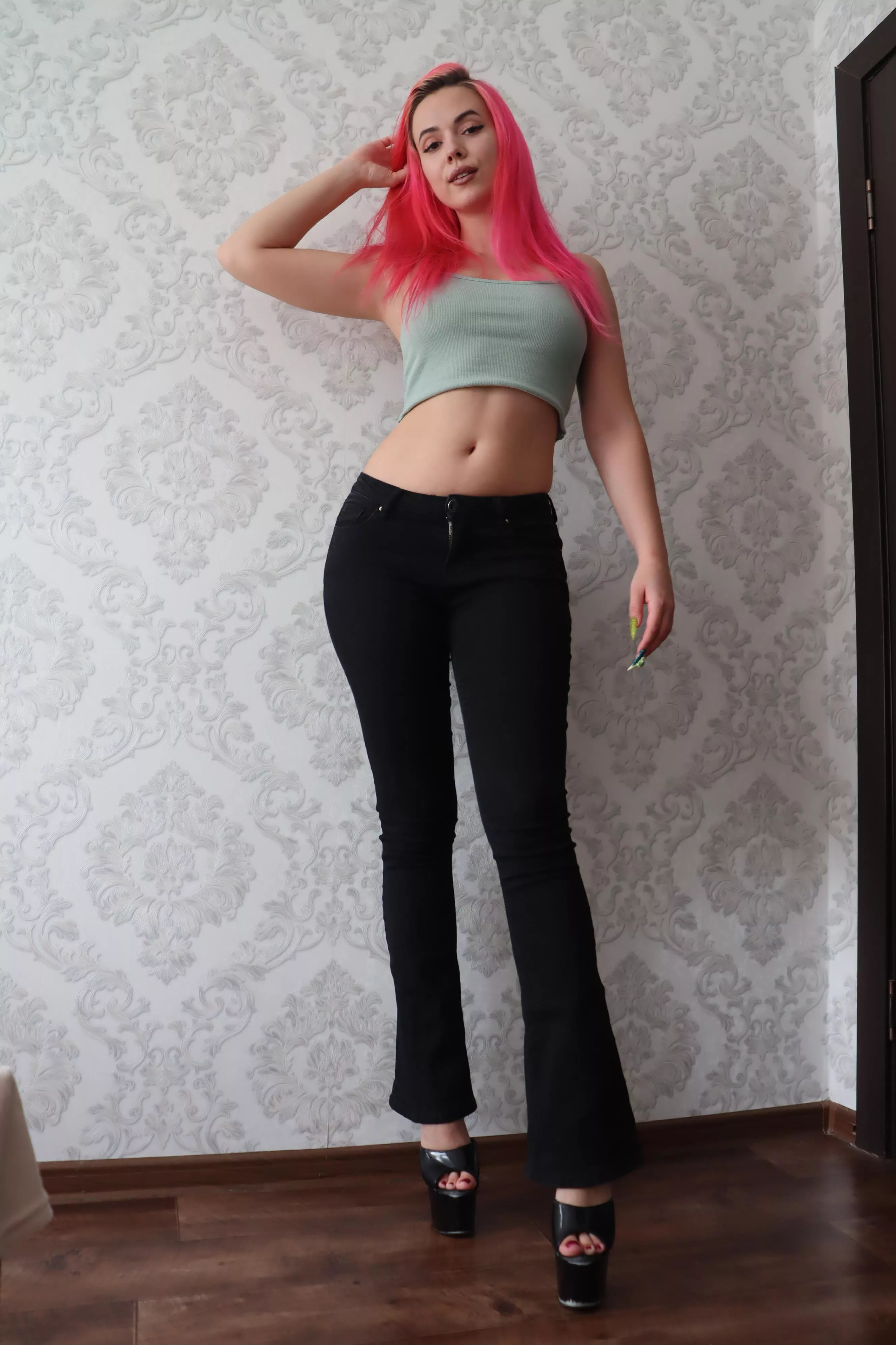 I like it with flare panties