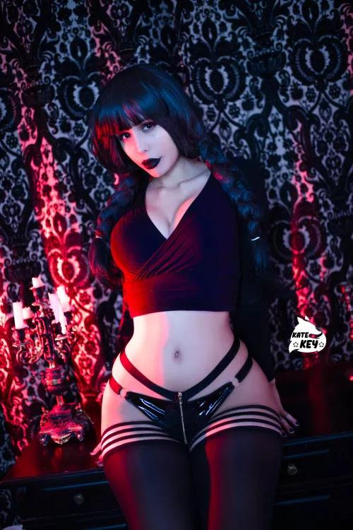 It's Wednesday! lewd cosplay by Kate.Key