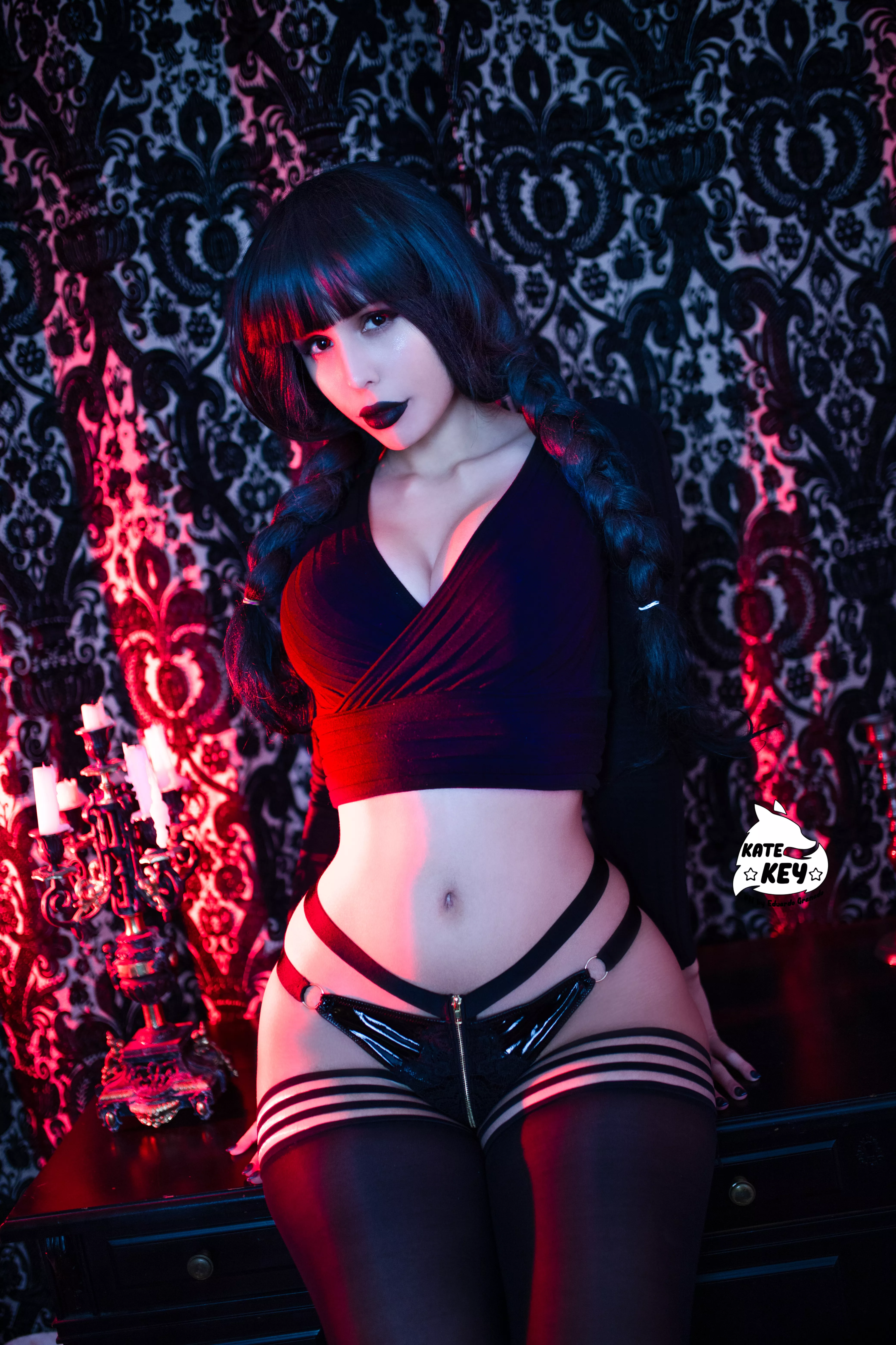 It's Wednesday! lewd cosplay by Kate.Key