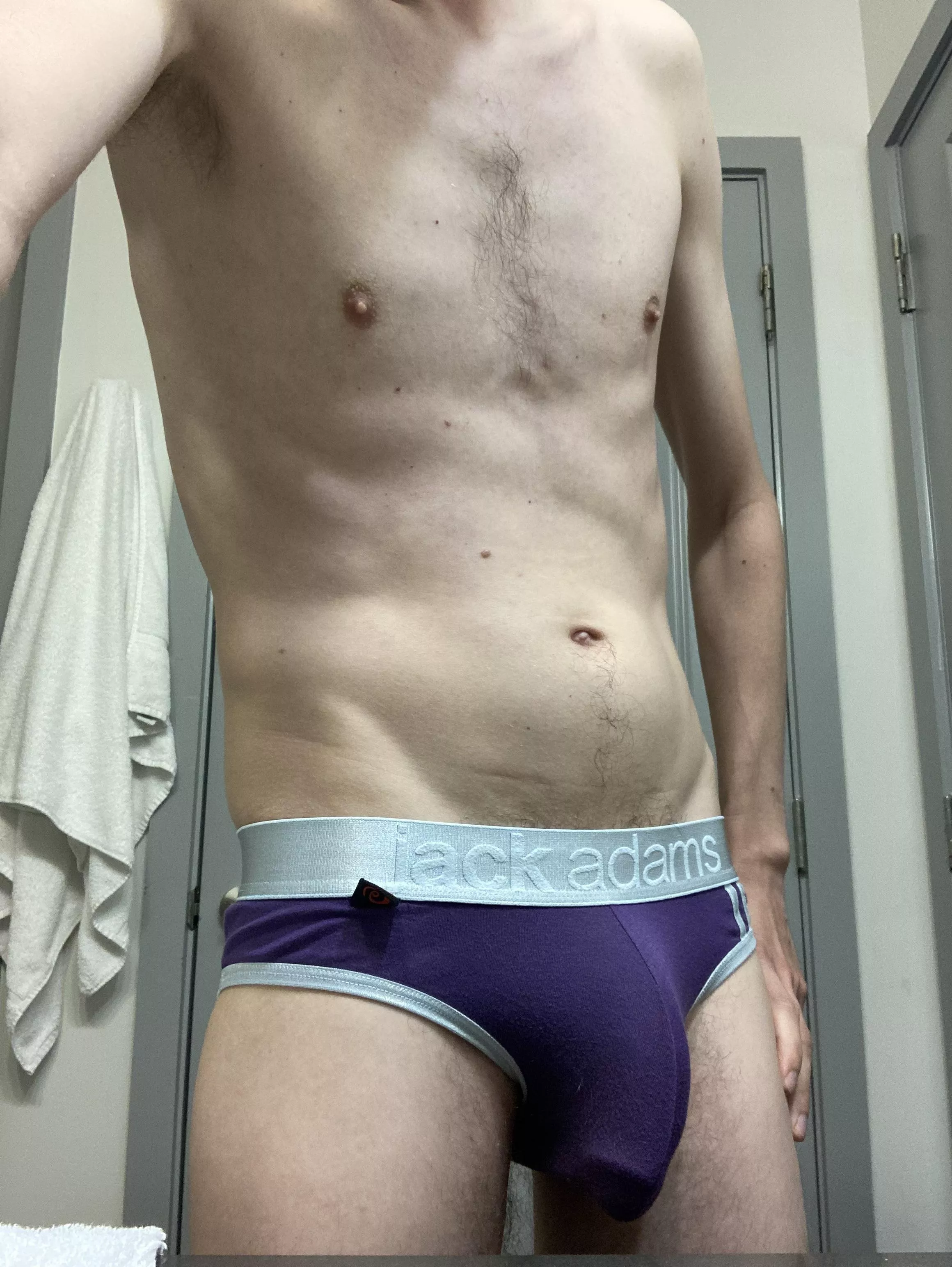 Just me and my Jack Adams briefs in this hotel room