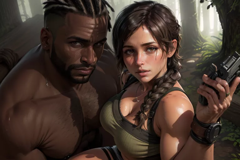 Lara Croft and her band (2DVice)