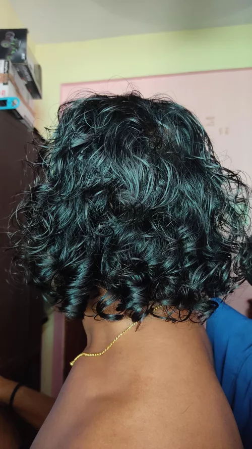 Meet my friend, the early morning curls.