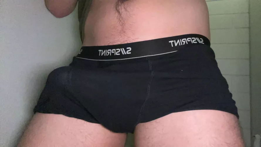 My morning wood after a long night of edging. Almost exploding on my boxers ;) wanna join?