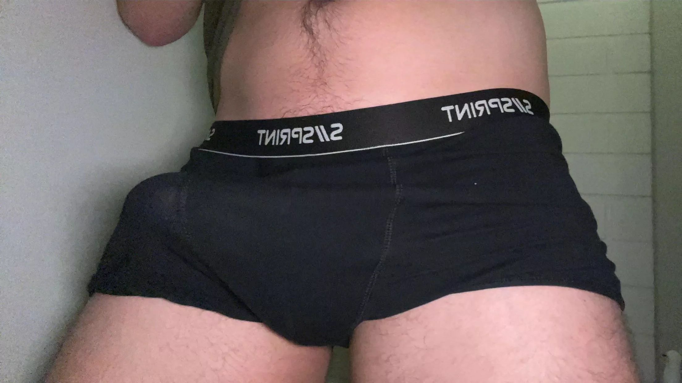 My morning wood after a long night of edging. Almost exploding on my boxers ;) wanna join?