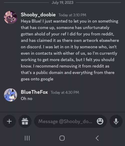 Someone has apparently stolen my art