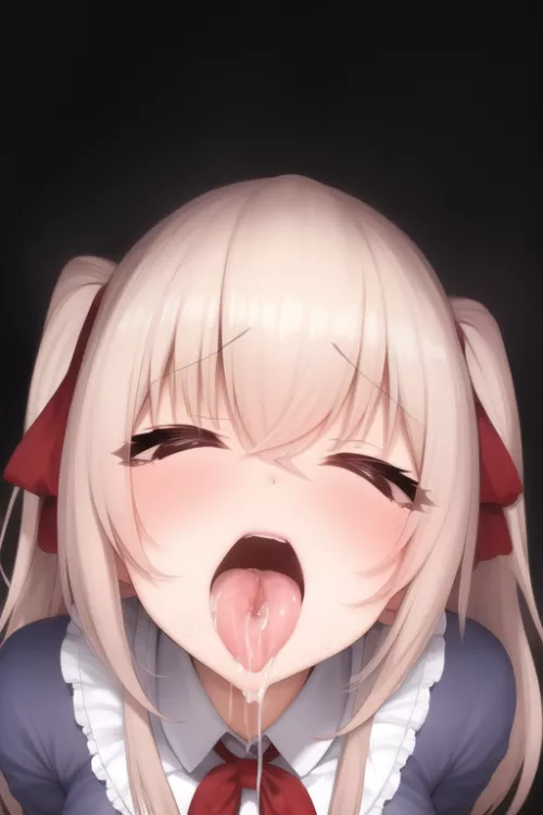 Started getting into Ahegao shots. More on the way. less clothing on my OF