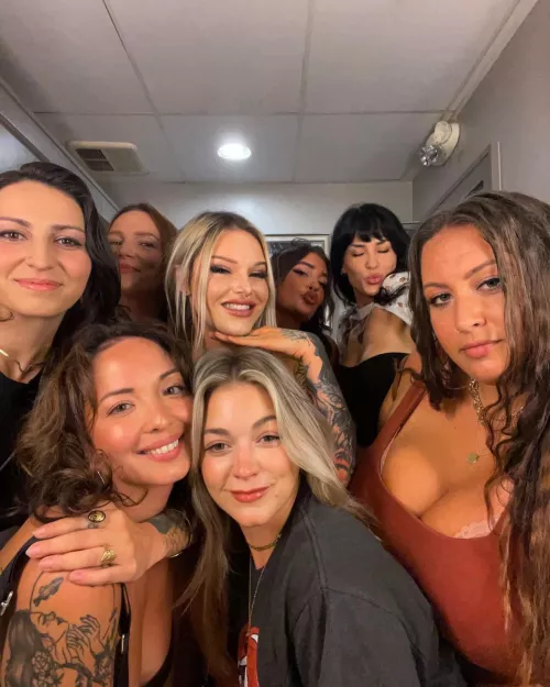 There might as well be one girl in this photo