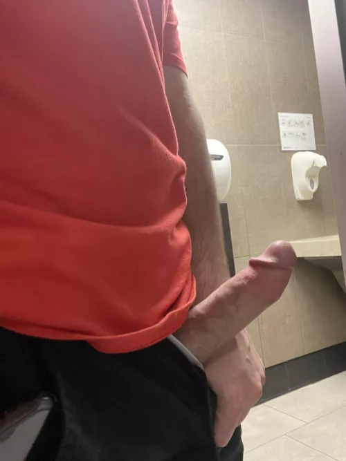 27 M getting Tim’s and couldn’t contain my morning wood so I had to show it off