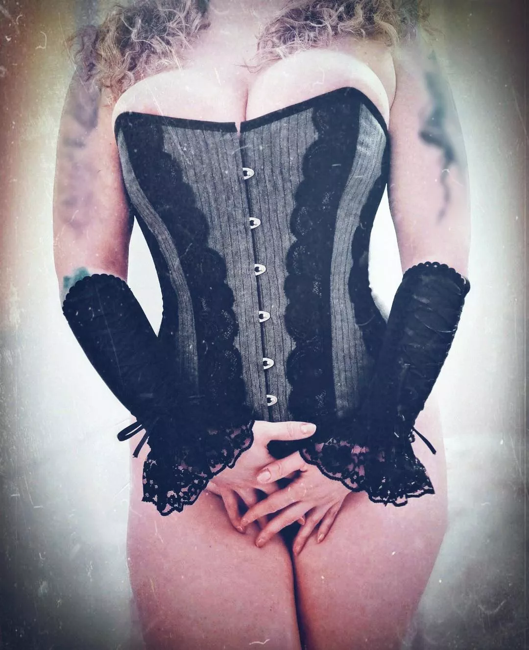 Gray with black stripes