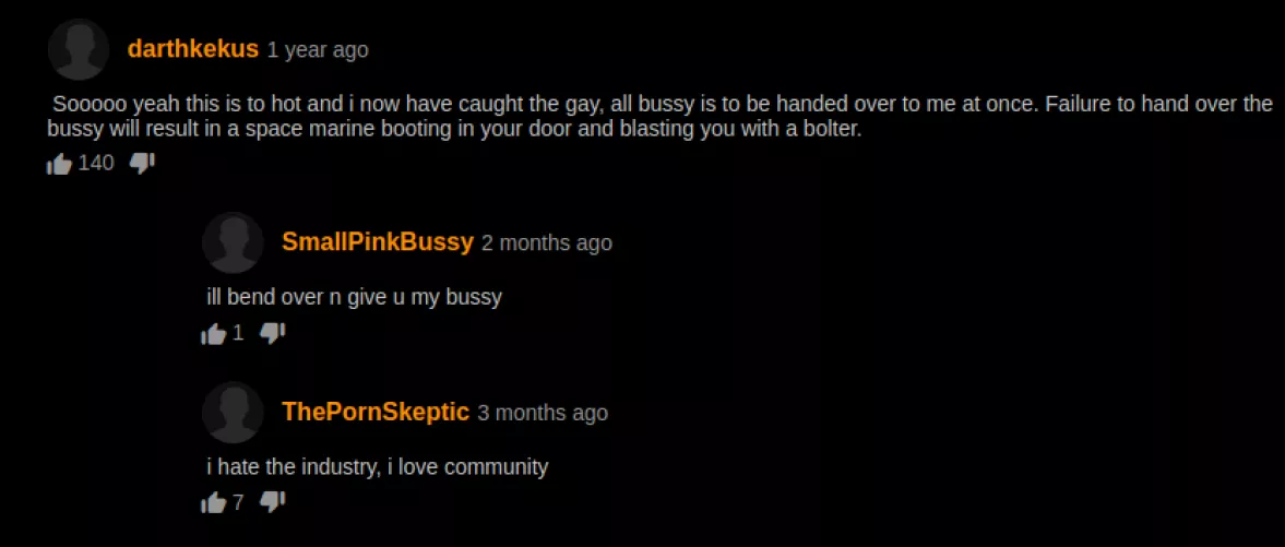 i have also caught the gay...