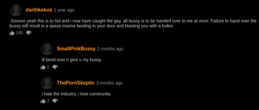 i have also caught the gay...