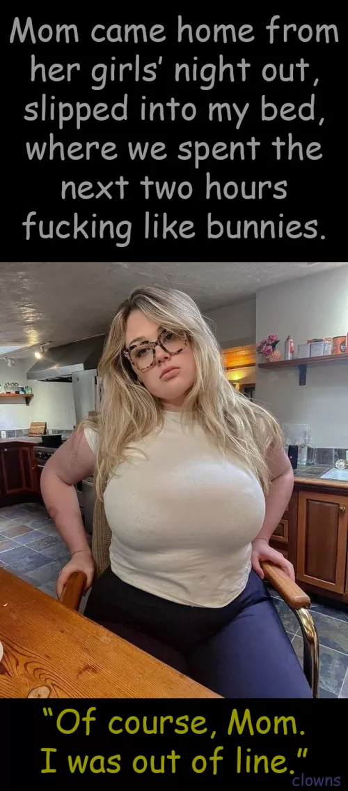 [M/S] Whatever helps Mom sleep at night.