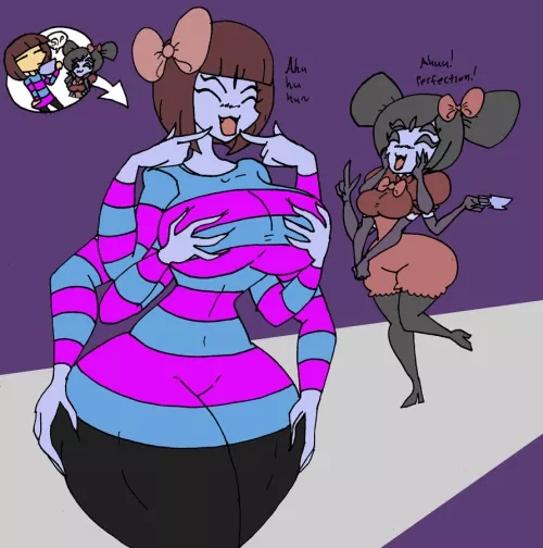 [Muffet] Transforms [Frisk] into a spider By Da-Fuze