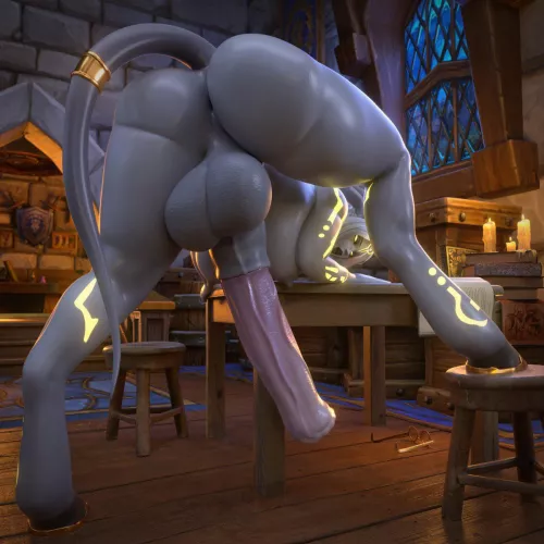 Nothing beats blue Draenei cock when you’re craving (tektah)