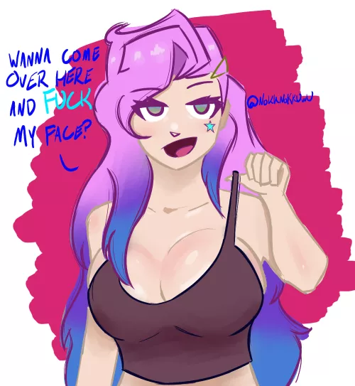 [OC] Hooking up with Seraphine Part 1 (NokkNokkUwU)