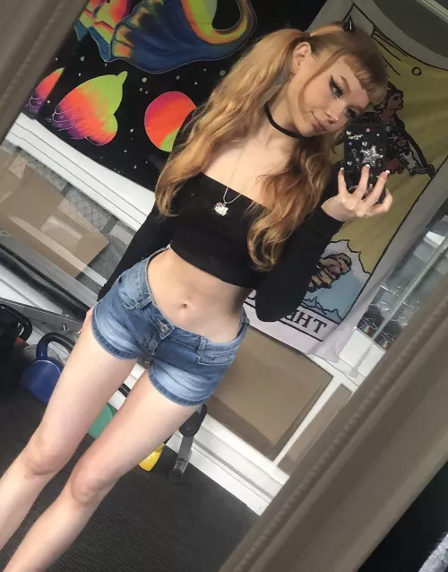 showing off in my little shorts