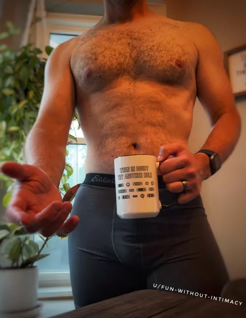 “When in doubt, try another hole”. What do you say, it is after all what the cup says…