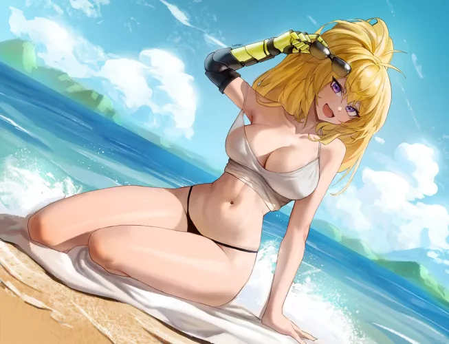 Yang at the beach (Hyminart)