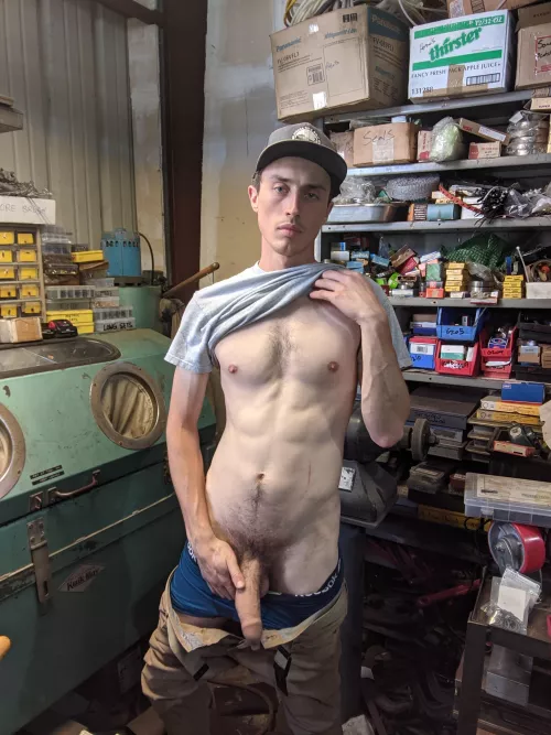 Boss walked up a minute later...