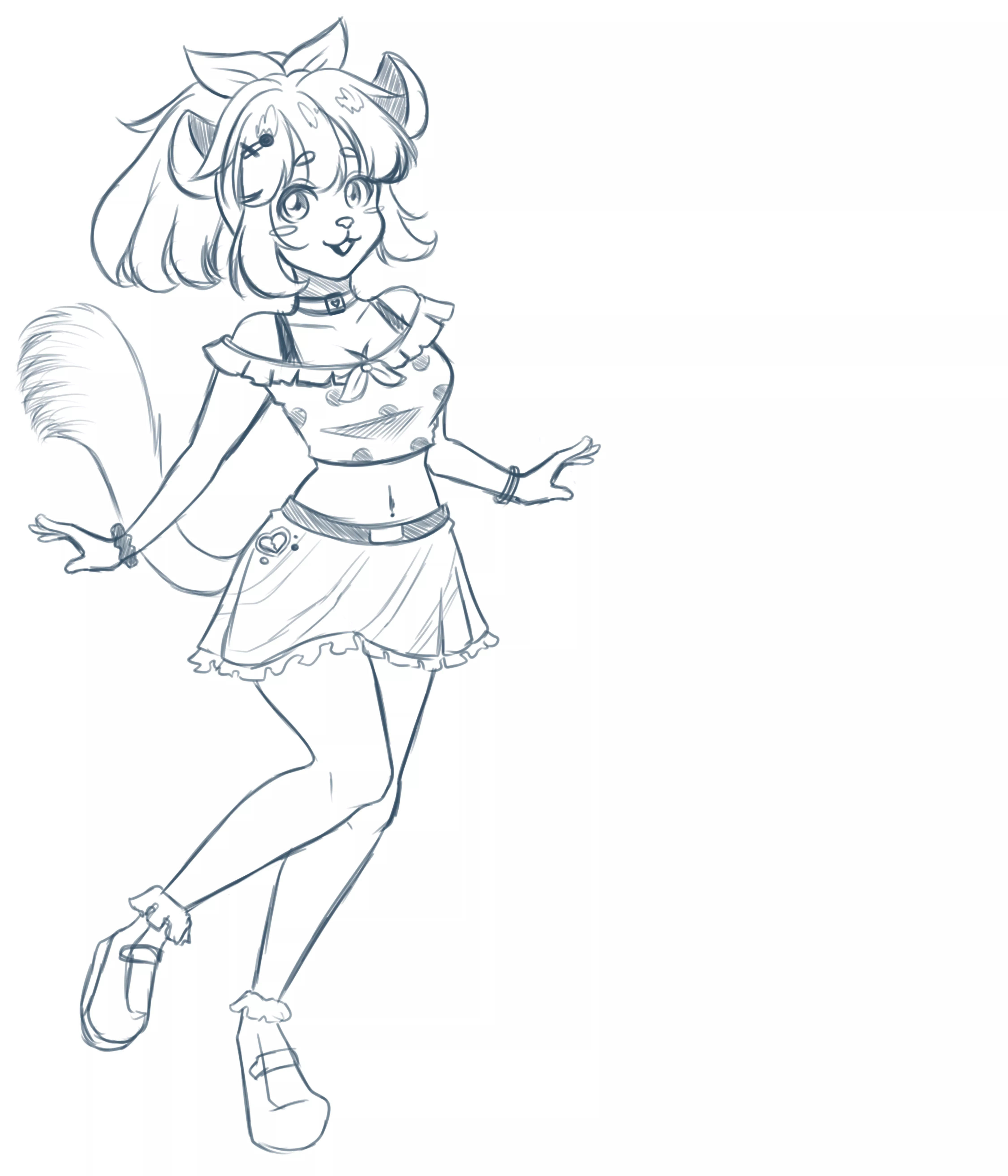 Chinchilla character sketch (By me)