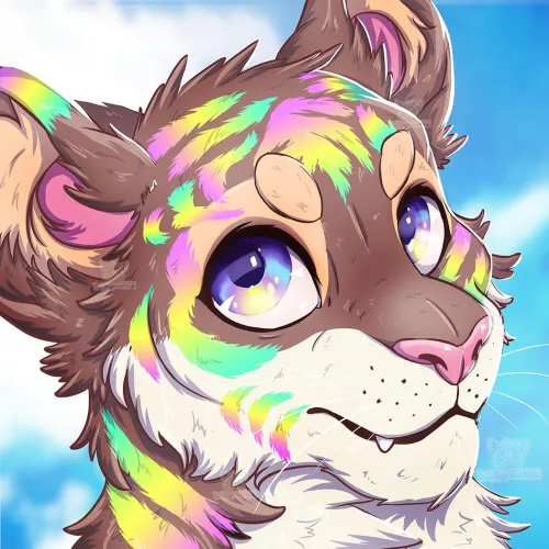 Color Tiger (art by me: @tigrecotone) open for commissions