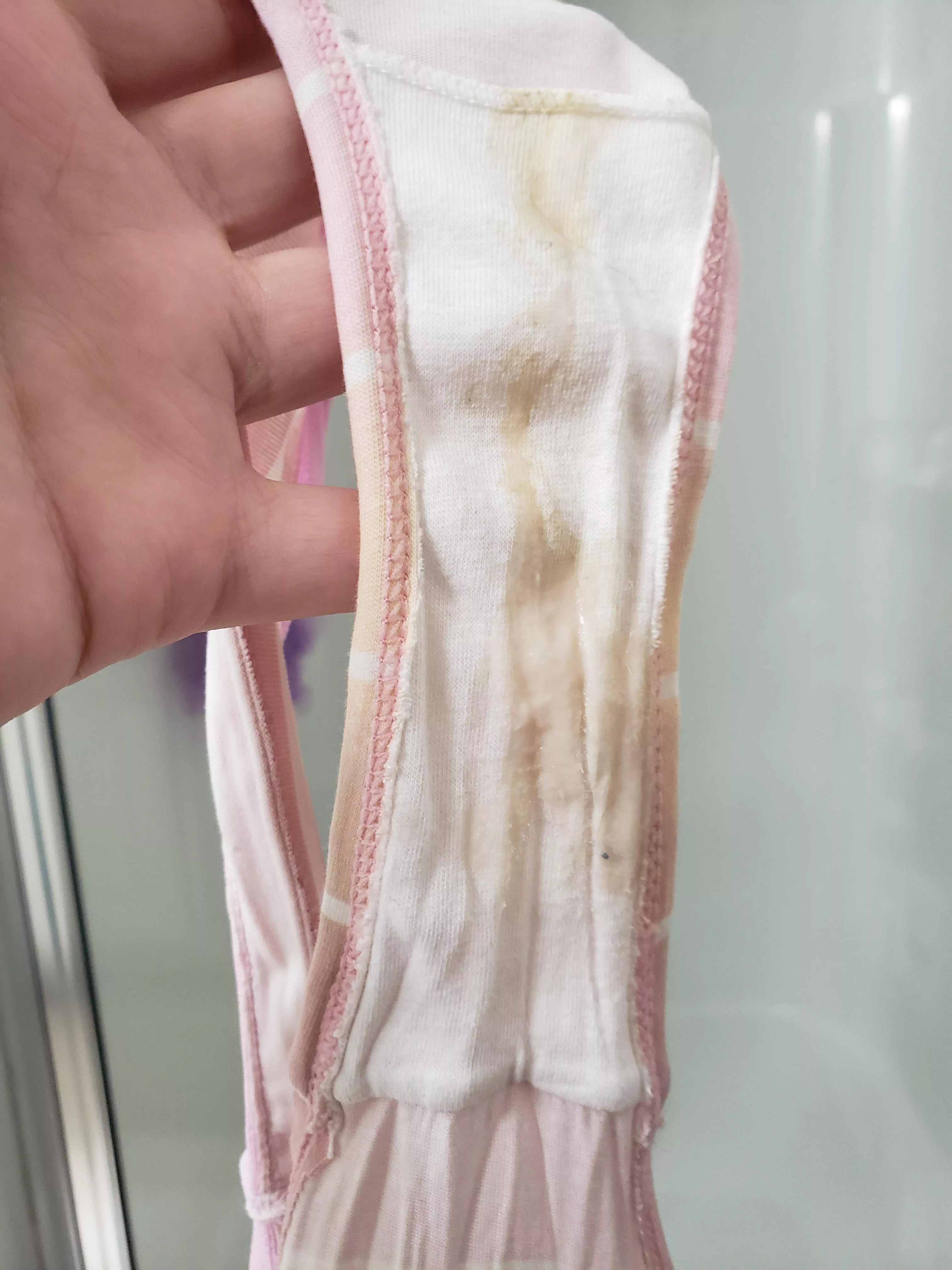 Cum look at these panties filled with my grool right now