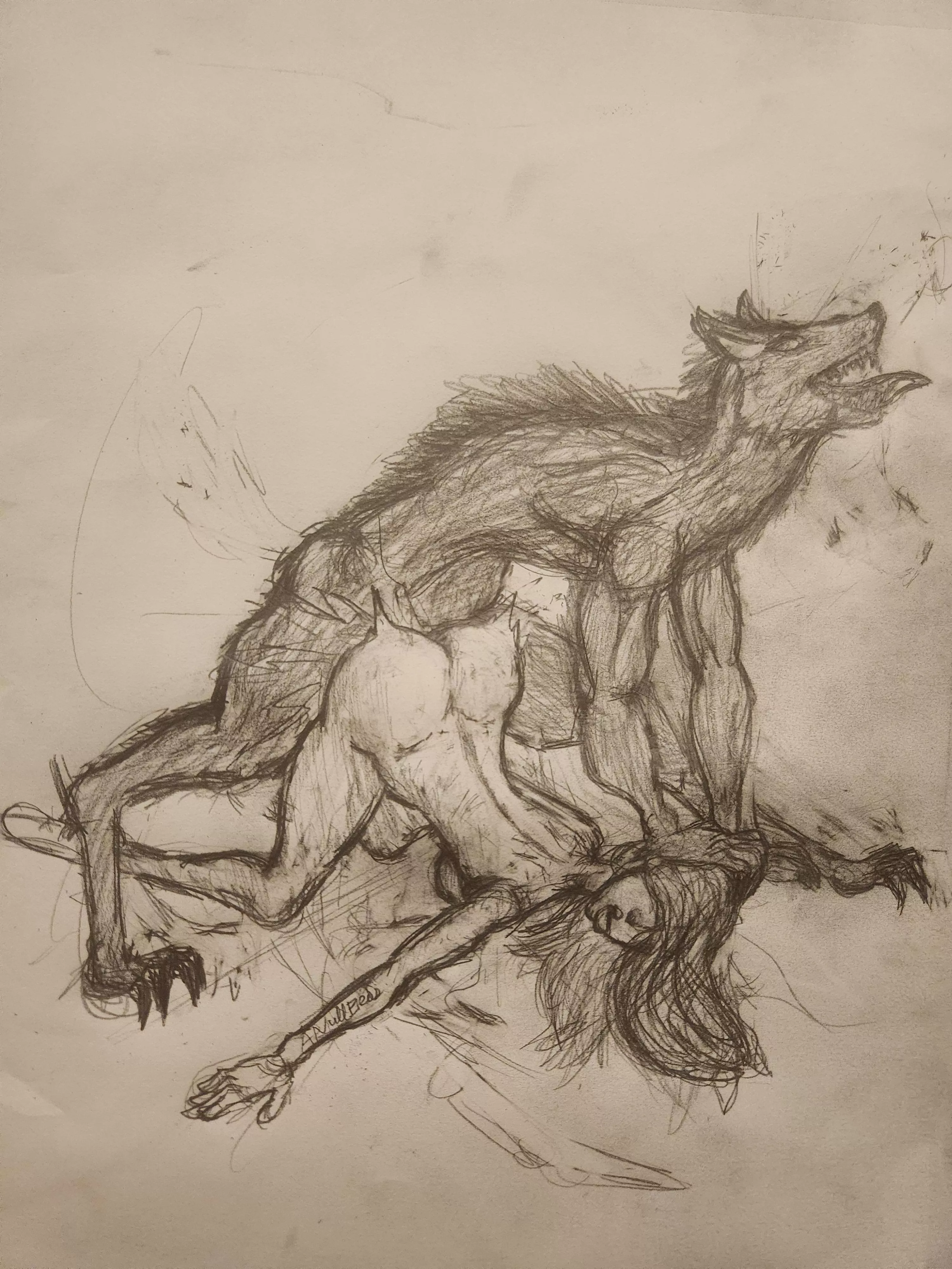 Getting caught by a lone wolf. By me.