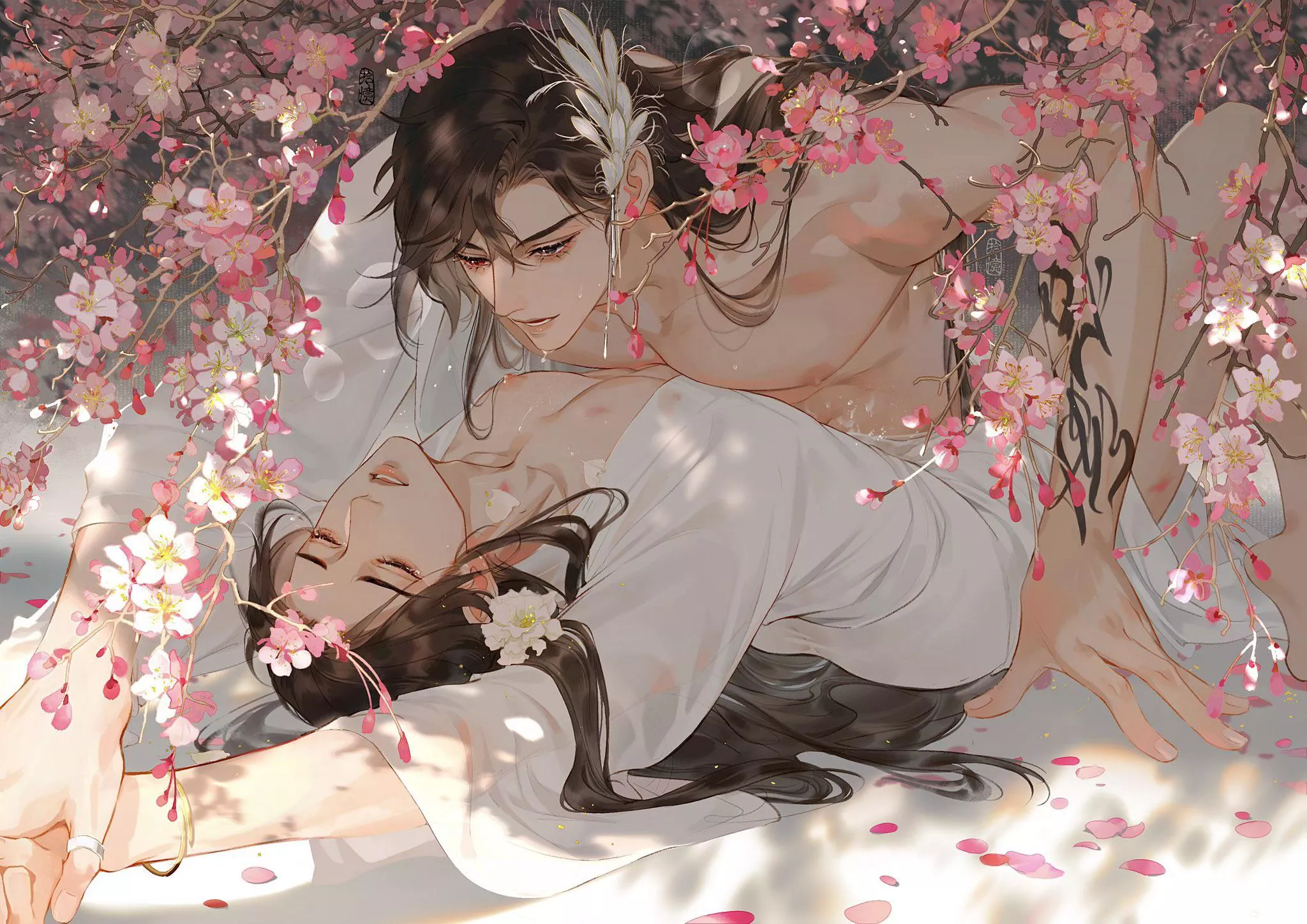 [Heaven officials blessing] just a devoted believer and his god 🫣