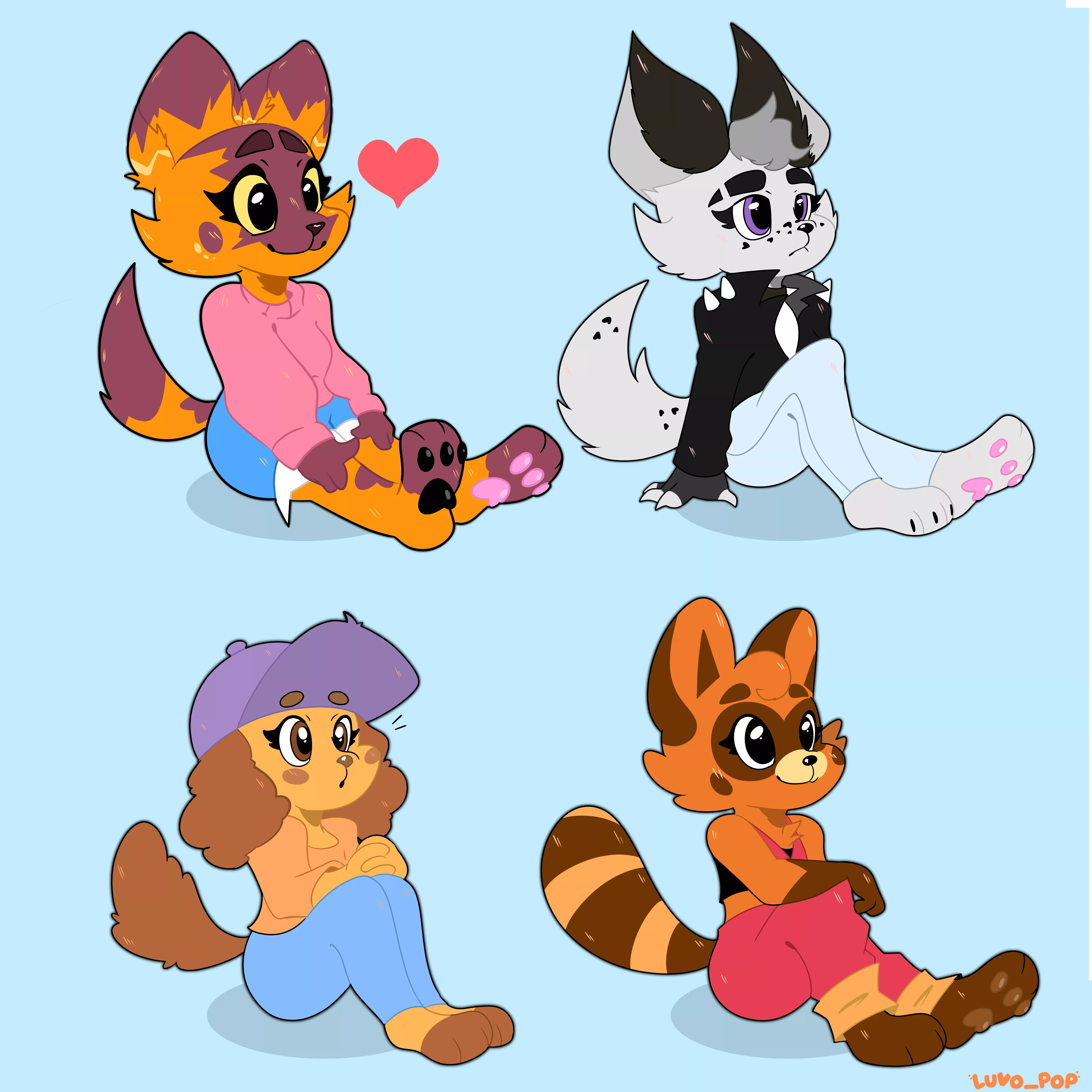 My New YCH Chibis~ (by Luvo)