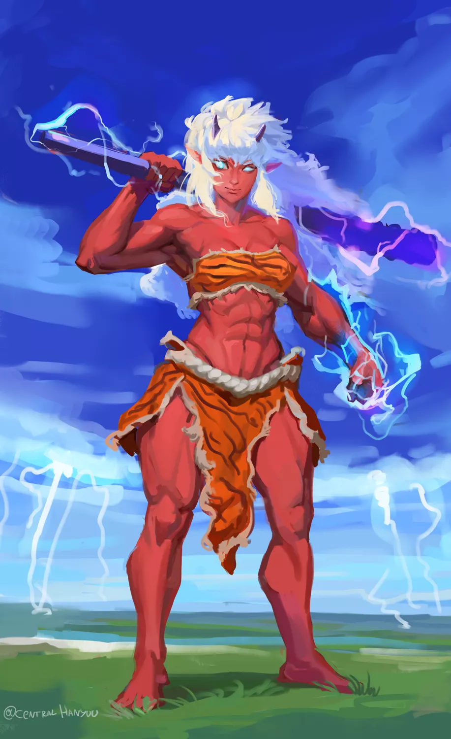 Oni by me (@CentralHanyuu)