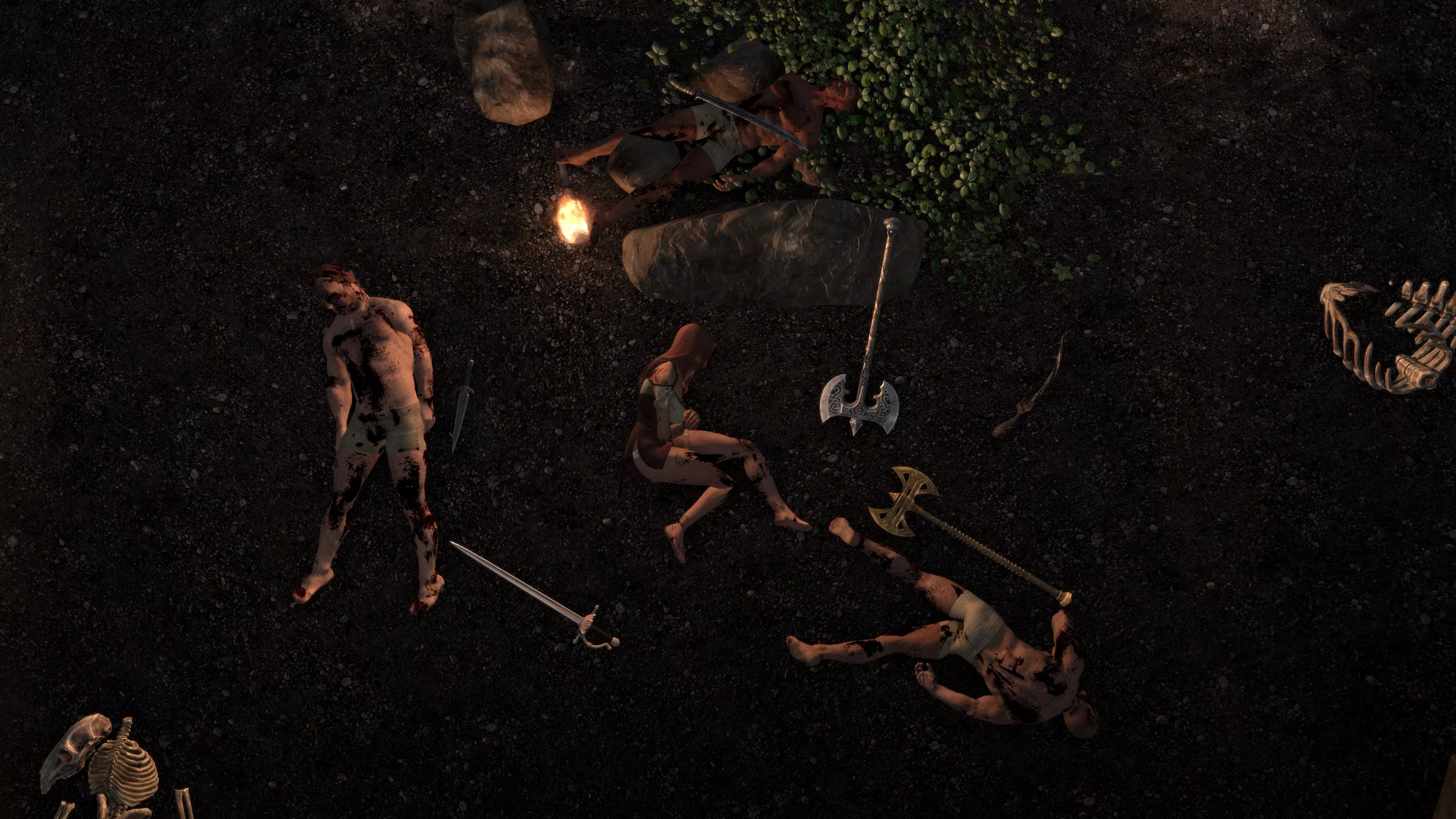 P-Please have mercy, I’ll do whatever you want, spare me!