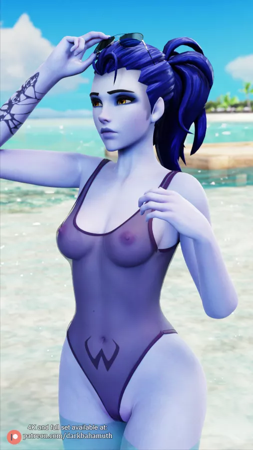 Widowmaker at the beach (Darkbahamuth)